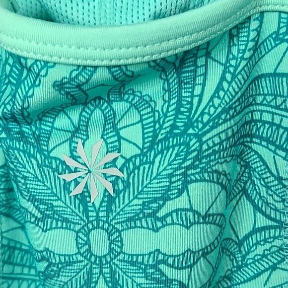 Athleta Harmonious Strappy Yoga Top Green Ombre Criss Cross Active Athletic Gym - Picture 5 of 9